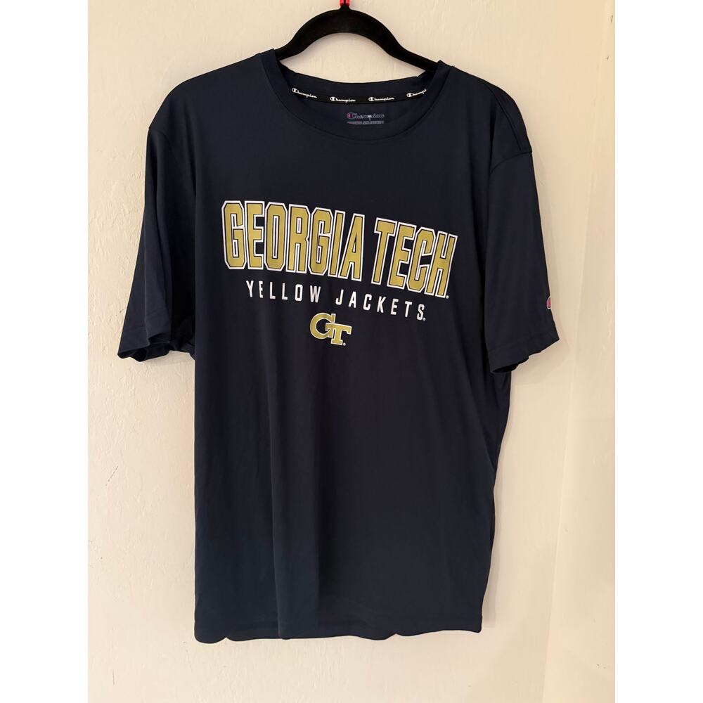 Georgia Tech Yellow Jackets Men's Champion Navy T-shirt -Size Large (NWOT)